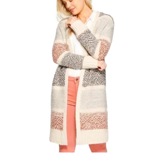 UNIVERSAL Thread duster cardigan sweater size S wool blend chunky knit